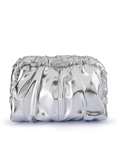 Olga Berg - Betty Metallic Clutch Silver, bag, Olga Berg - Say It Sister