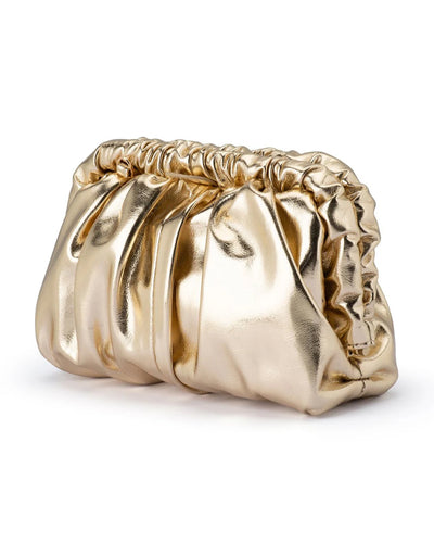 Olga Berg - Betty Metallic Clutch Gold, bag, Olga Berg - Say It Sister