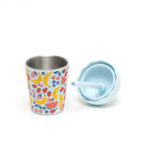 Chino Club - Fruits Blue Mini Smoothie Cup & Straw 200ml, kids Cup, Chino Club - Say It Sister