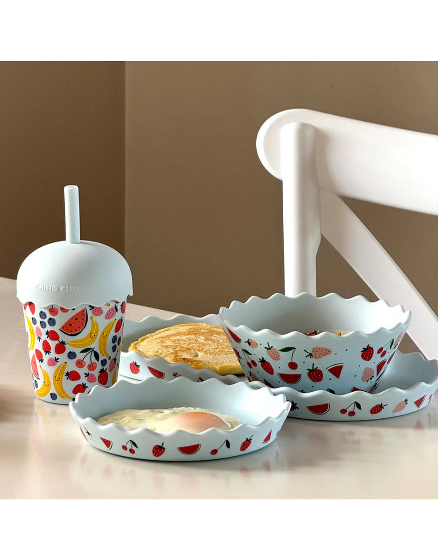 Chino Club - Fruits Blue Mini Smoothie Cup & Straw 200ml, kids Cup, Chino Club - Say It Sister