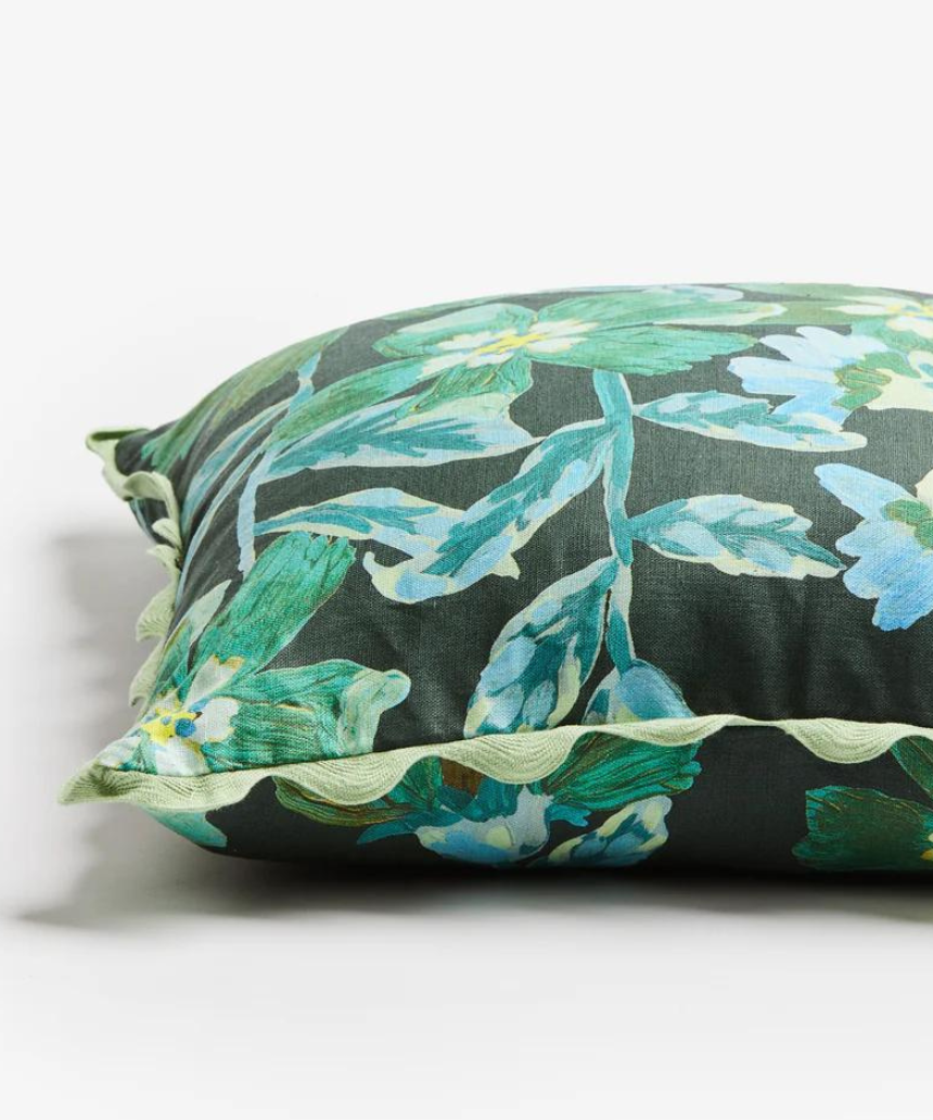 Bonnie and Neil - Cosmos Green Cushion 50cm - Say It Sister