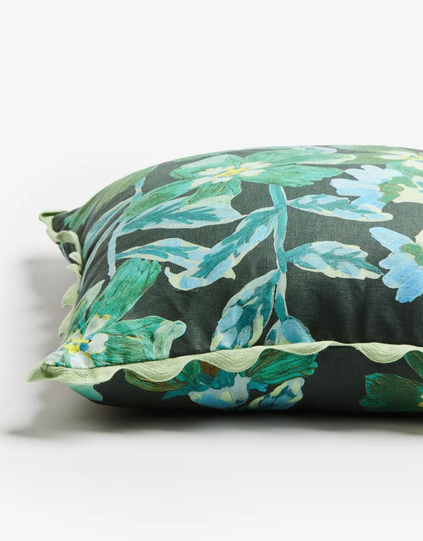 Bonnie and Neil - Cosmos Green Cushion 50cm - Say It Sister