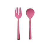 Bonnie and Neil enamel salad servers in berry color, featuring a stylish and durable design for serving salads.