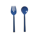 Blue enamel salad servers by Bonnie & Neil, featuring stylish, durable handles and functional design for serving salads.