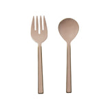 Bonnie and Neil enamel salad servers in blush pink with a sleek, modern design, perfect for serving salads.