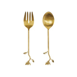Bonnie & Neil Wild Bees salad servers with wooden handles and bee-themed metal blades, designed for serving salads.