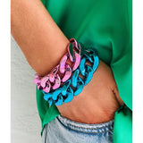 Blue The Met Chai bracelet by Mosk Melbourne featuring intricate beaded design and adjustable cord for stylish wear.