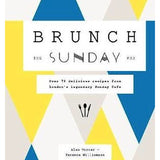 Cover image of "Brunch the Sunday Way" cookbook by Brumby Sunstate, featuring a colorful brunch spread on the cover.