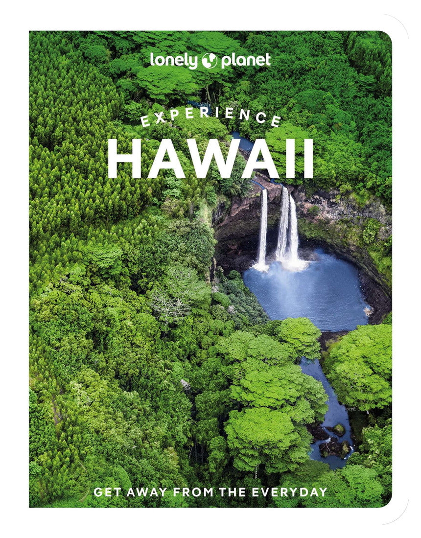Brumby Sunstate Lonely Planet Experience Hawaii book cover featuring colorful Hawaiian landscape and travel imagery.