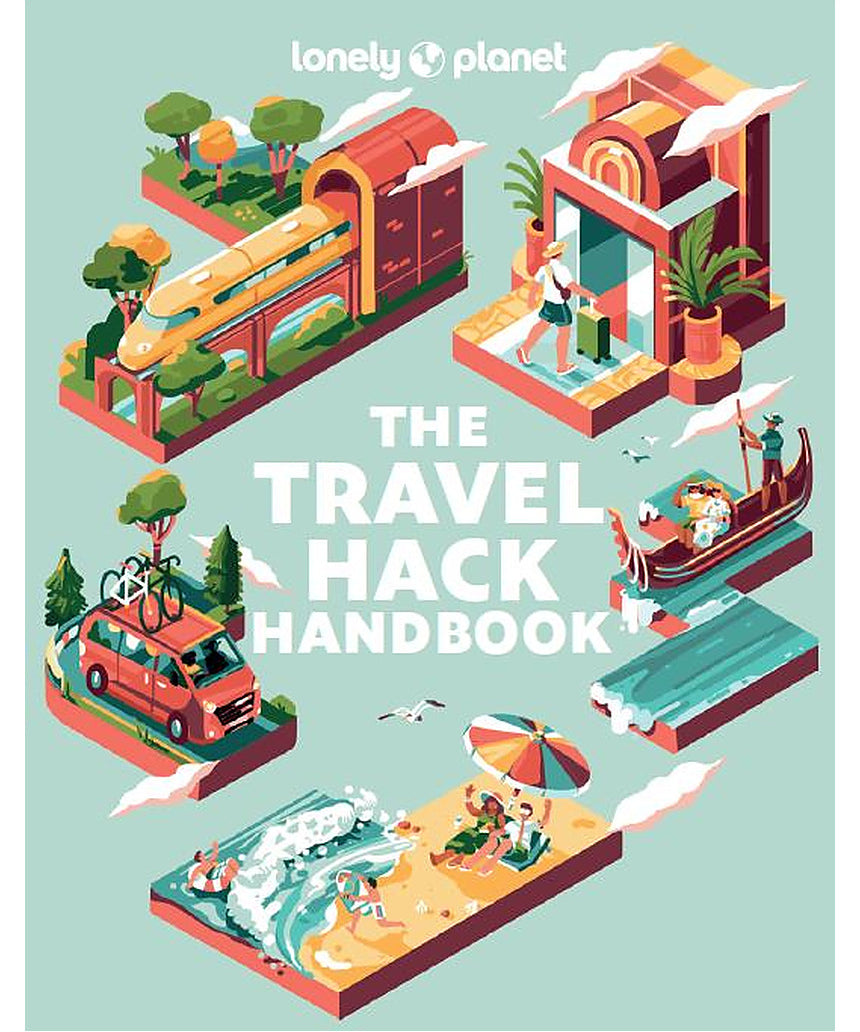 Brumby Sunstate The Travel Hack Handbook book cover showing the title and branding on a white background.