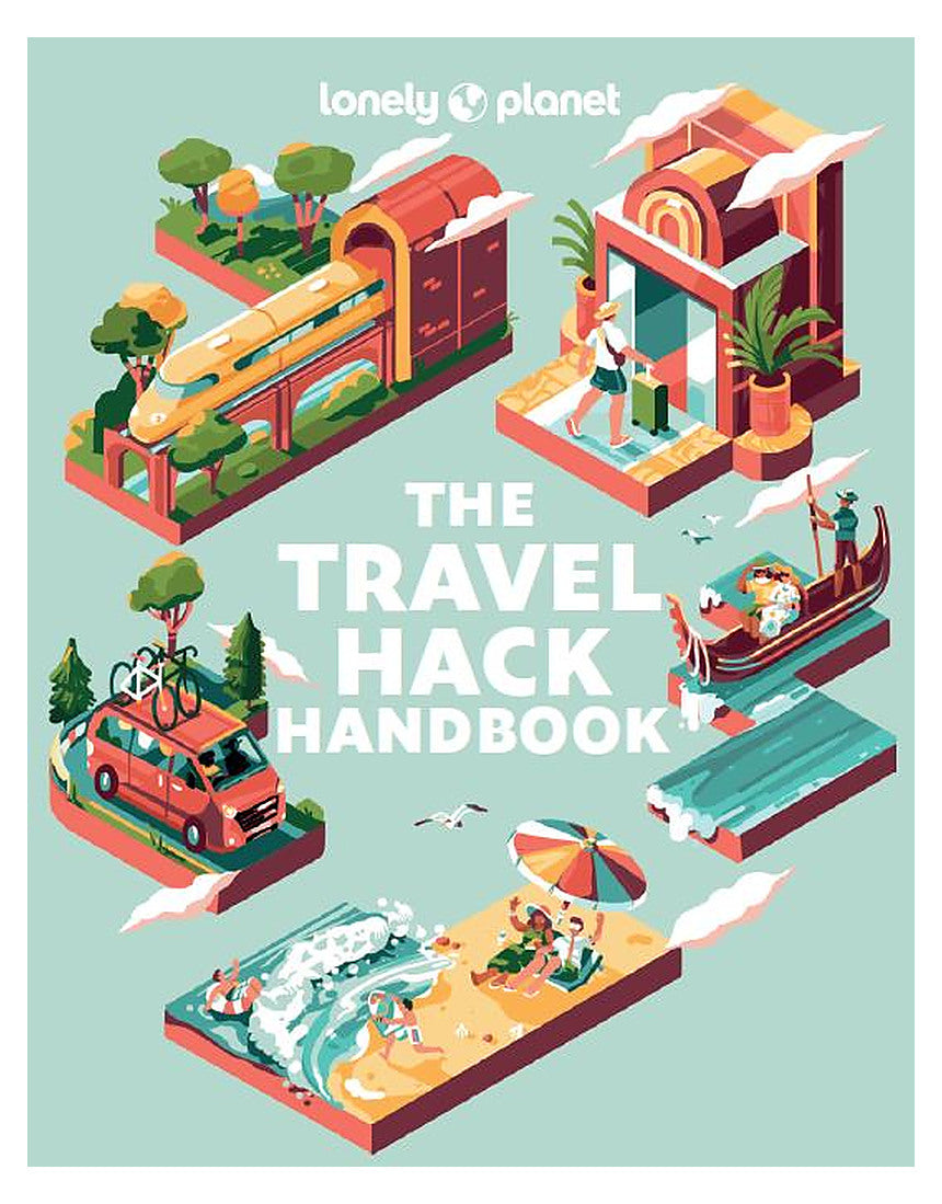 Brumby Sunstate The Travel Hack Handbook book cover showing the title and branding on a white background.