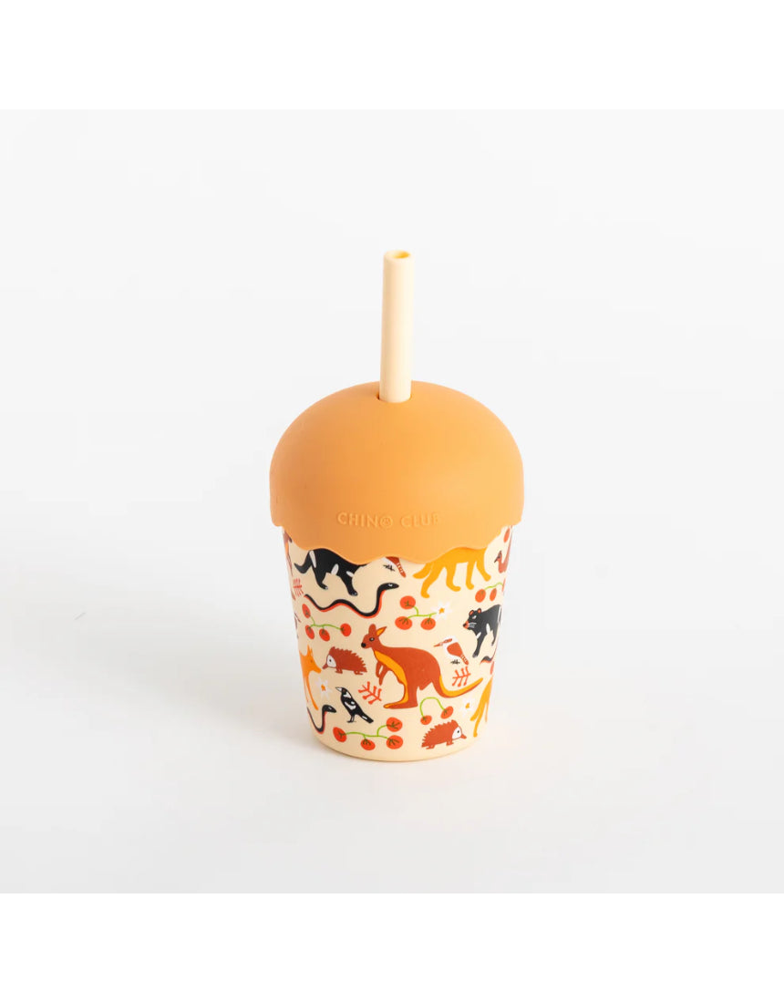 Chino Club - Aussie Animals Mini Smoothie Cup & Straw 200ml, kids Cup, Chino Club - Say It Sister