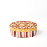 Jones & Co Samira Pink Eyes large hand-painted capiz box