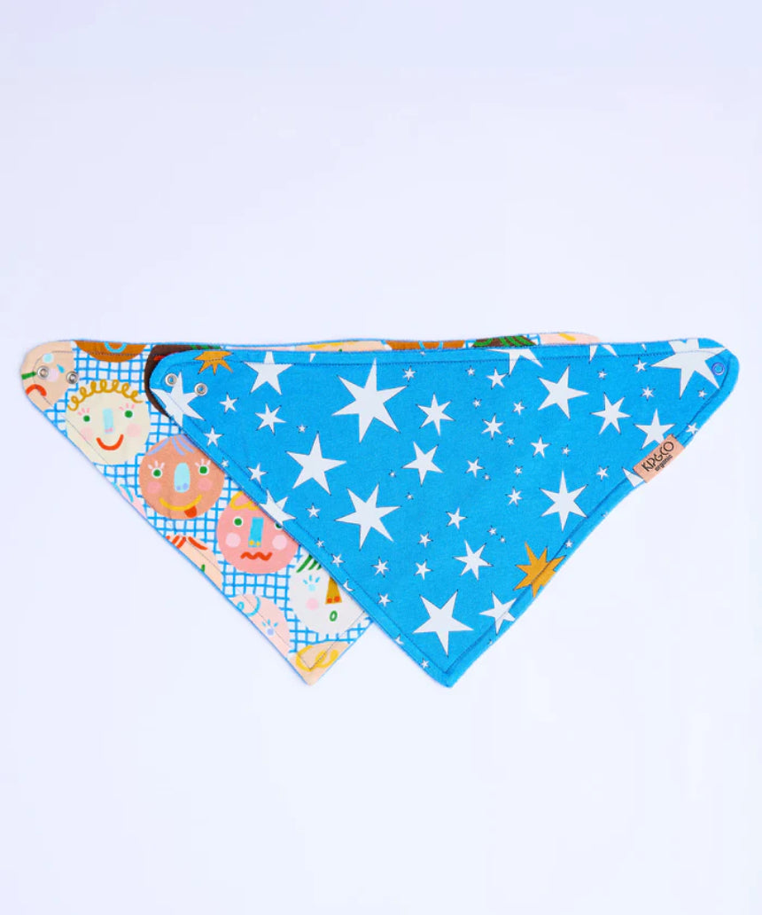 Kip & Co - Happy Stars Dribble Bib Set, , Kip & Co - Say It Sister