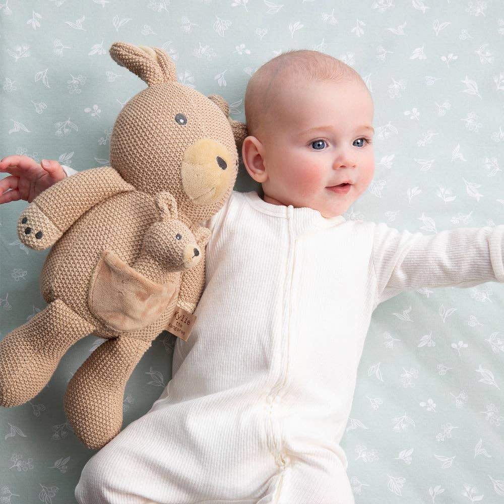 Knitted Toy - Kylie the Kangaroo, , Living Textiles - Say It Sister
