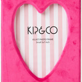 Kip & Co - Desert Pink Heart Velvet Photo Frame, picture frame, Kip & Co - Say It Sister