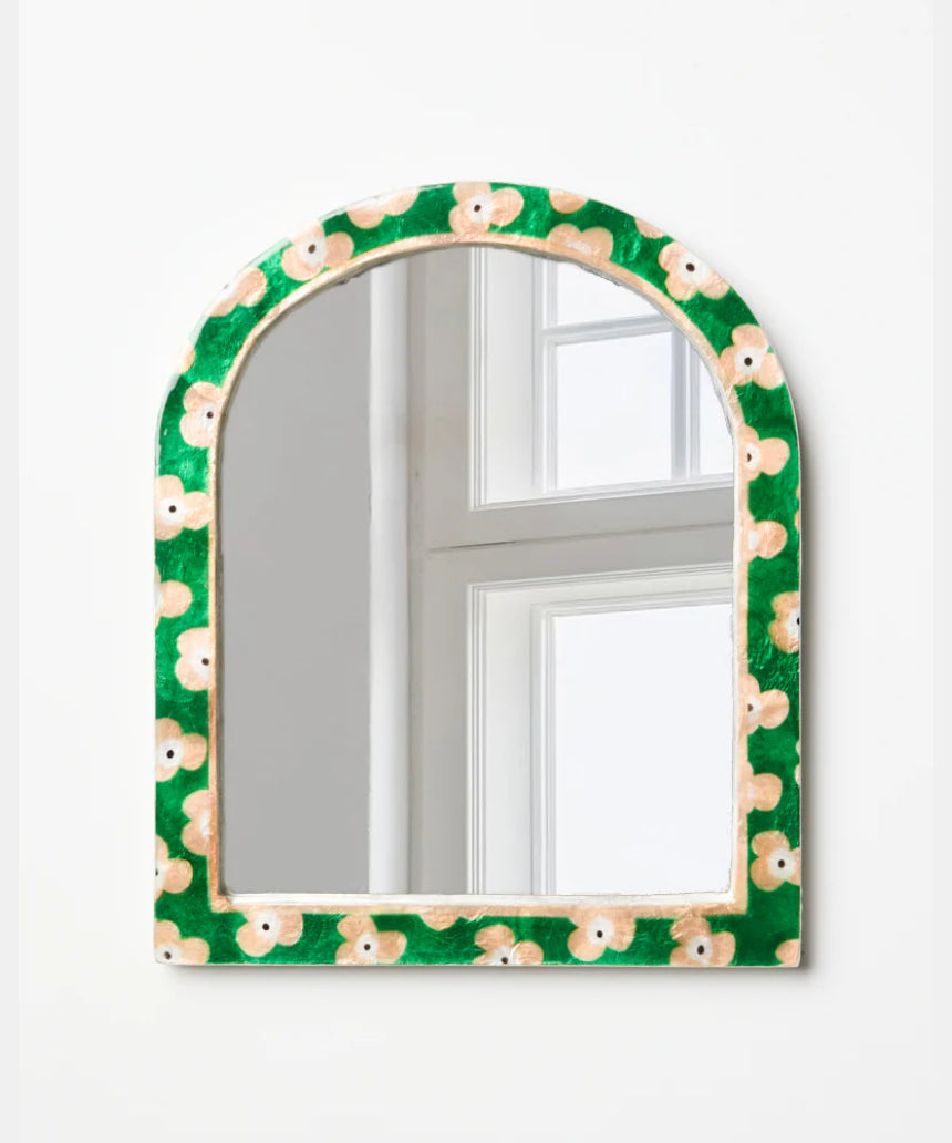 Paradis Green Floral Mirror, mirror, Jones & Co - Say It Sister