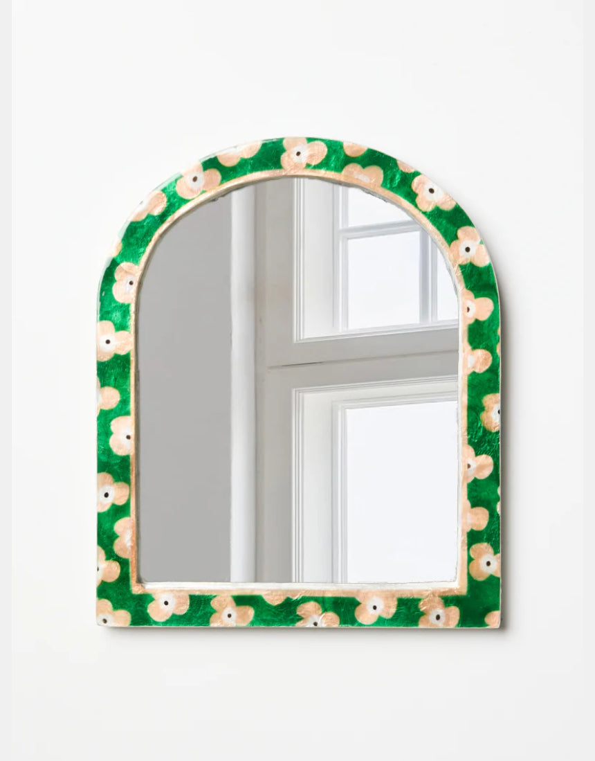 Paradis Green Floral Mirror, mirror, Jones & Co - Say It Sister
