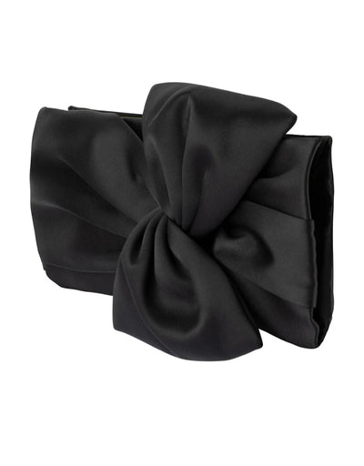 Olga Berg - Chloe Front Tie Clutch Black, bag, Olga Berg - Say It Sister