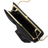 Olga Berg - Chloe Front Tie Clutch Black, bag, Olga Berg - Say It Sister