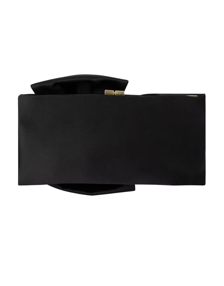 Olga Berg - Chloe Front Tie Clutch Black, bag, Olga Berg - Say It Sister
