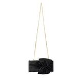 Olga Berg - Chloe Front Tie Clutch Black, bag, Olga Berg - Say It Sister