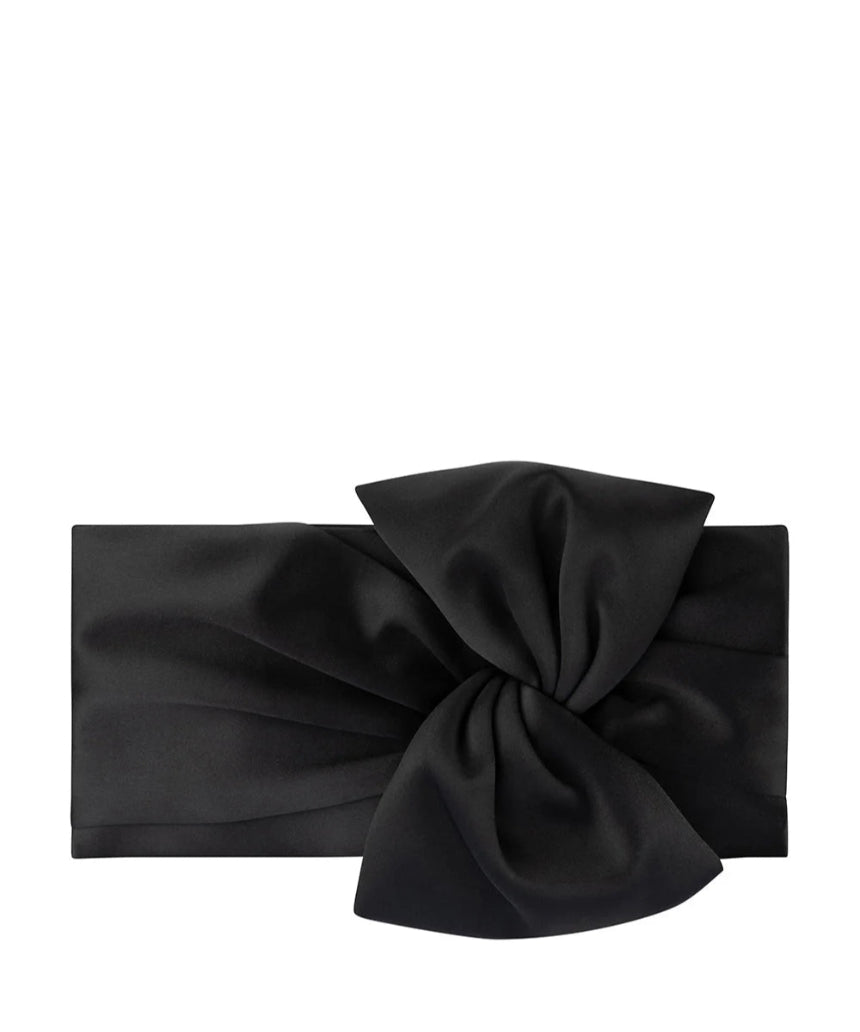 Olga Berg - Chloe Front Tie Clutch Black, bag, Olga Berg - Say It Sister