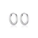 Linda Tahija Classic Huggie Earrings in Silver