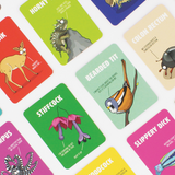 Curated Don't Be A Dik Dik card game featuring colorful illustrated cards for fun social play.