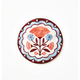 Jones & Co Samira Wall Art Flower Circle, decorative wall decor featuring a vibrant floral circular design.