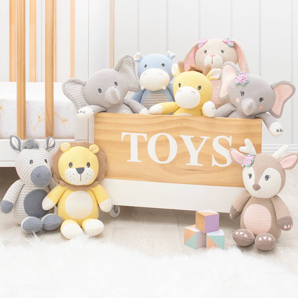 Mason the Elephant Knitted Toy, , Living Textiles - Say It Sister