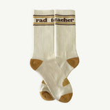 Rad Teacher Organic Cotton Crew Socks, , Banabae - Say It Sister