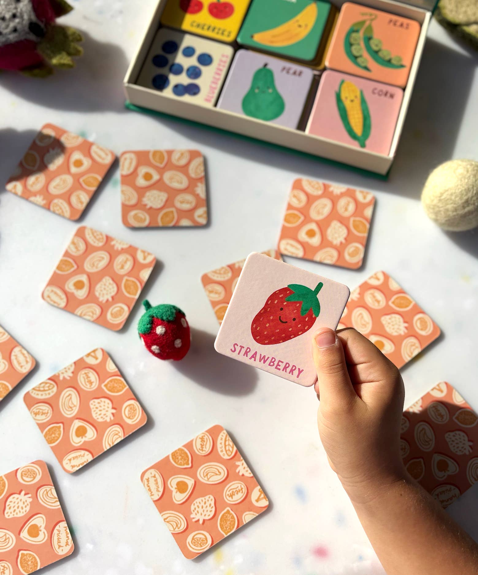 Fruit and Veg Memory & Matching Game, , Lauren Sissons Studio - Say It Sister