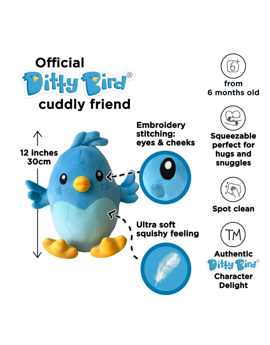 Ditty Bird Plush 30cm, Soft Toy, isAlbi - Say It Sister