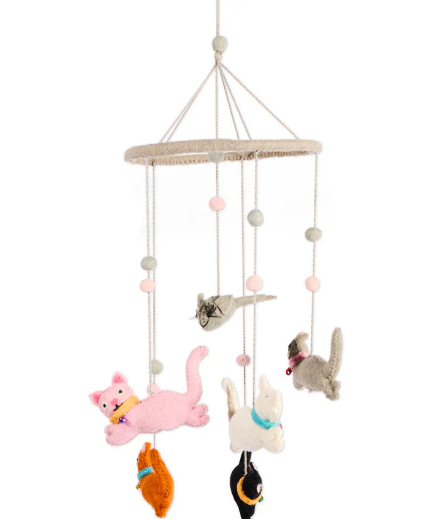 Kip & Co - Meow Baby Wool Mobile, , Kip & Co - Say It Sister
