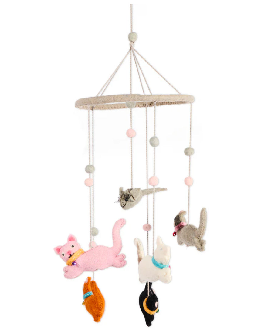 Kip & Co - Meow Baby Wool Mobile, , Kip & Co - Say It Sister