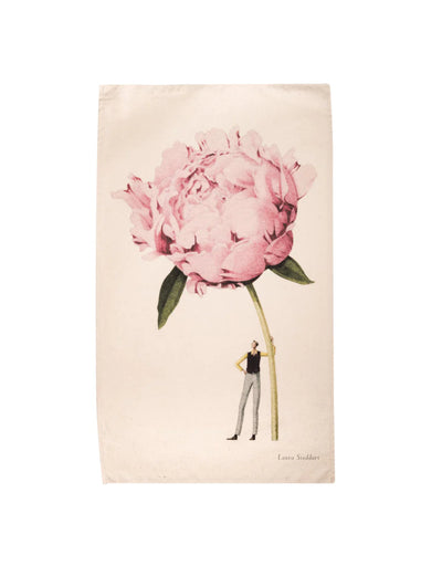 Tea Towel - Laura Stoddart Pink Flowers In Bloom, tea towel, Scarpa Imports - Say It Sister