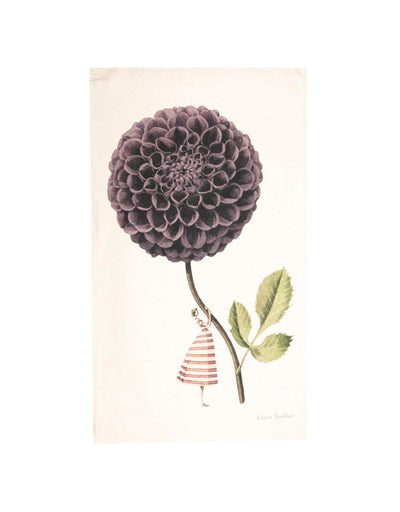 Tea Towel - Laura Stoddart Dahlia In Bloom, tea towel, Scarpa Imports - Say It Sister