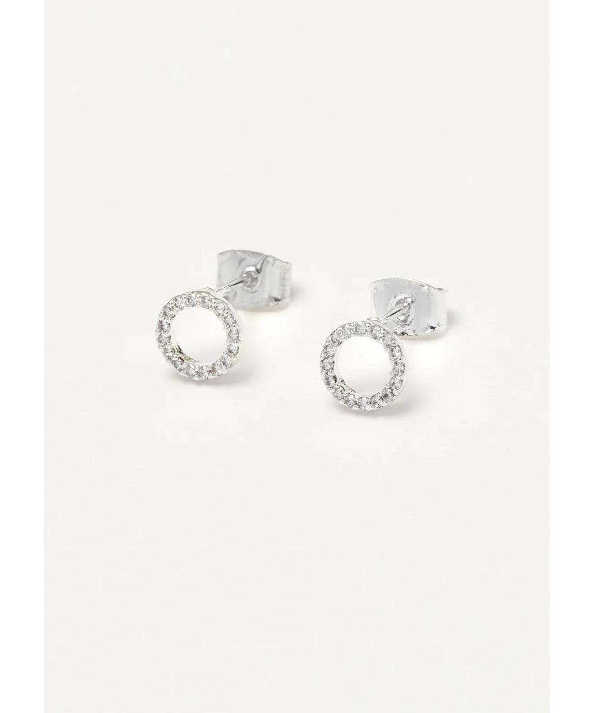 Estella Bartlett - Cz Circle Earrings, Earrings, Estella Bartlett - Say It Sister