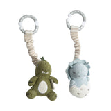 2pk Stroller Toy - Dinosaurs, , Living Textiles - Say It Sister