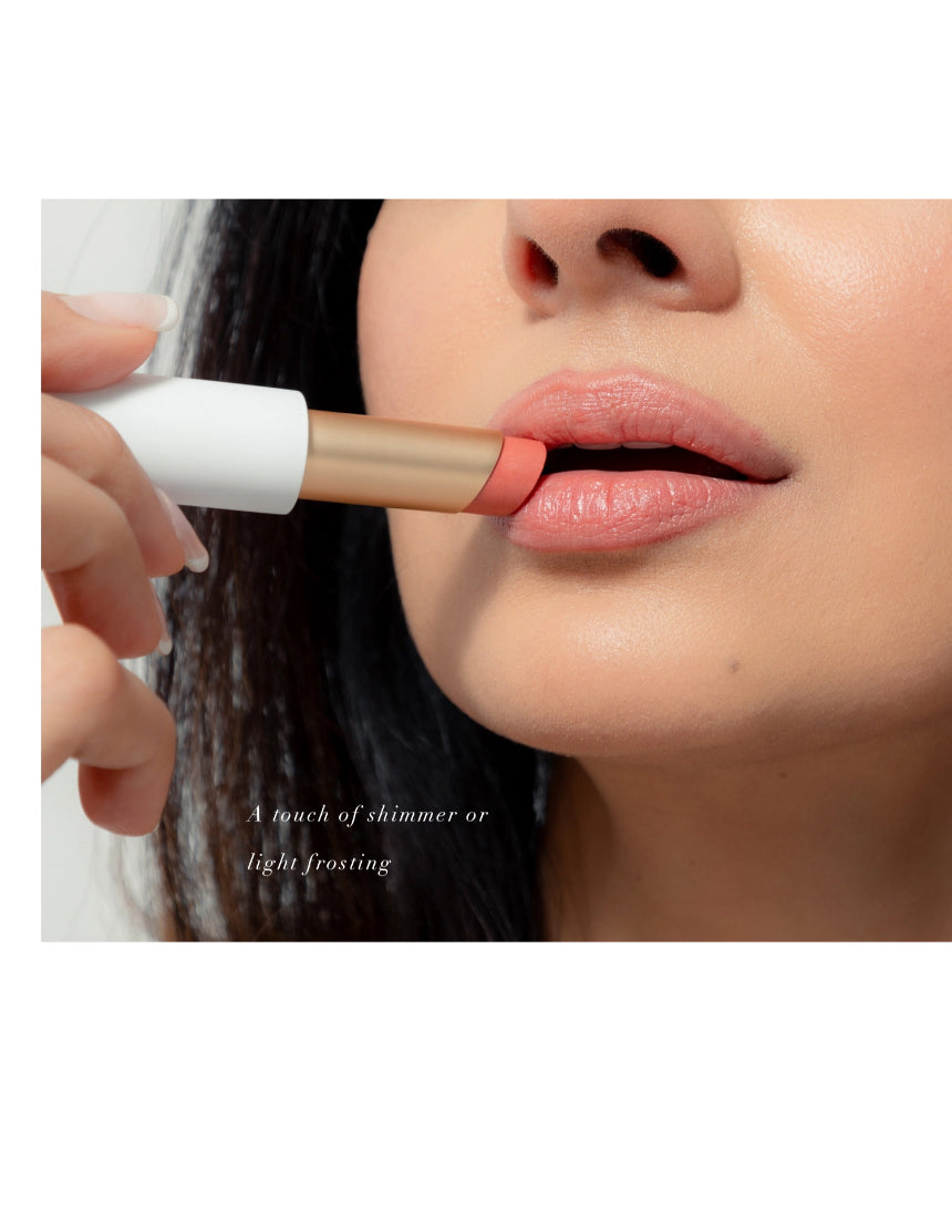 Lük Beautifood Lip Nourish Trio featuring three nude-colored lip balms in sleek packaging, perfect for natural, nourishing lip care.