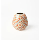 Blue Pollen Vase with Paisley design by Jones & Co, featuring a stylish ceramic vase with intricate pattern details.
