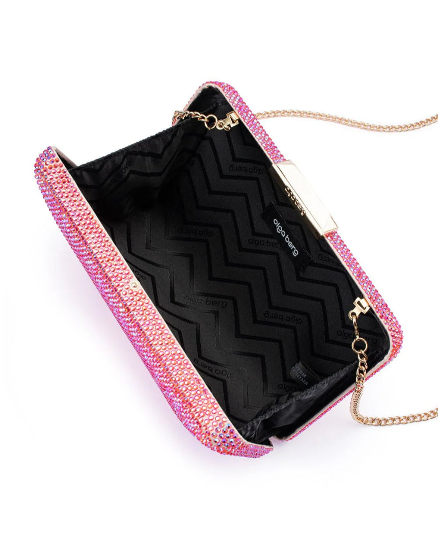 Olga Berg - Edith Iridescent Clutch Pink, bag, Olga Berg - Say It Sister