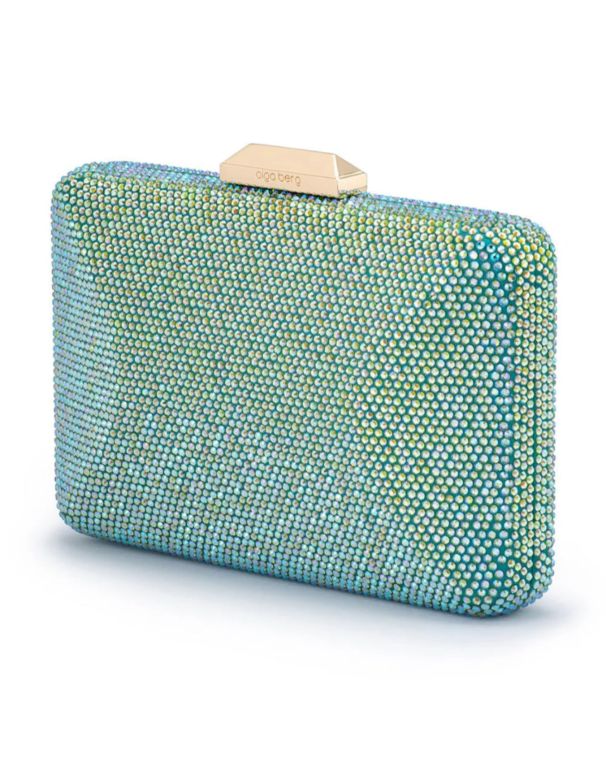 Olga Berg - Edith Iridescent Clutch Green, bag, Olga Berg - Say It Sister