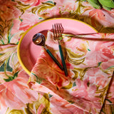 Kip & Co warm floral breeze tablecloth with vibrant floral pattern on soft fabric, ideal for adding color to your dining table.