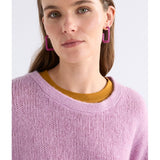 ELK The Label Agna Sweater in Violet Marle, a cozy knitwear piece with a soft, textured fabric and a stylish, relaxed fit.
