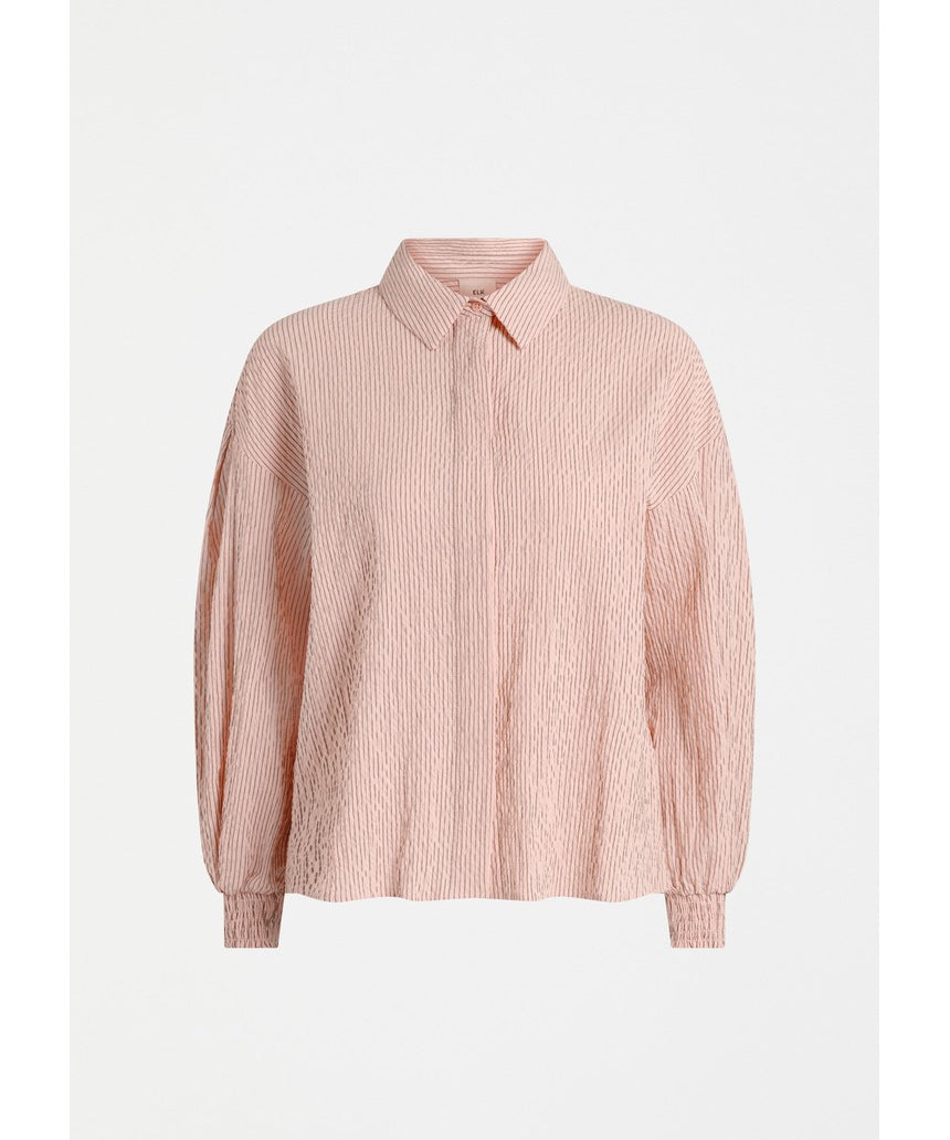 Pink Elk Erden Shirt from ELK The Label, a stylish women's top with a soft fabric and relaxed fit.