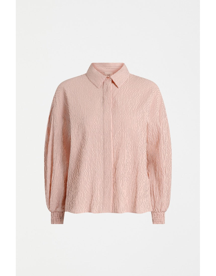 Pink Elk Erden Shirt from ELK The Label, a stylish women's top with a soft fabric and relaxed fit.