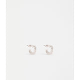 Silver Elk Hiva Mini Hoop Earrings from ELK The Label featuring small, sleek hoop design with a polished finish.
