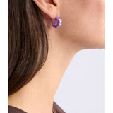 ELK The Label Jolle Mini Hoop Earring in Midnight, small silver hoop earring with a sleek, minimalist design.